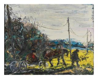 Anatoly Slepyshev - Cheval et charette/ Horse and cart