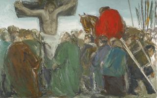 Anatoly Slepyshev - Crucifixion Crowd (Diptych)