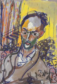 Anatoly Zverev - Igor Markevitch (1912-1983) in blue