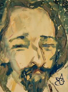 Anatoly Zverev - Portrait of Vladimir Piatnitsky, 1983