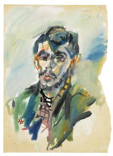 Anatoly Zverev - Self-portrait; and four other works on paper