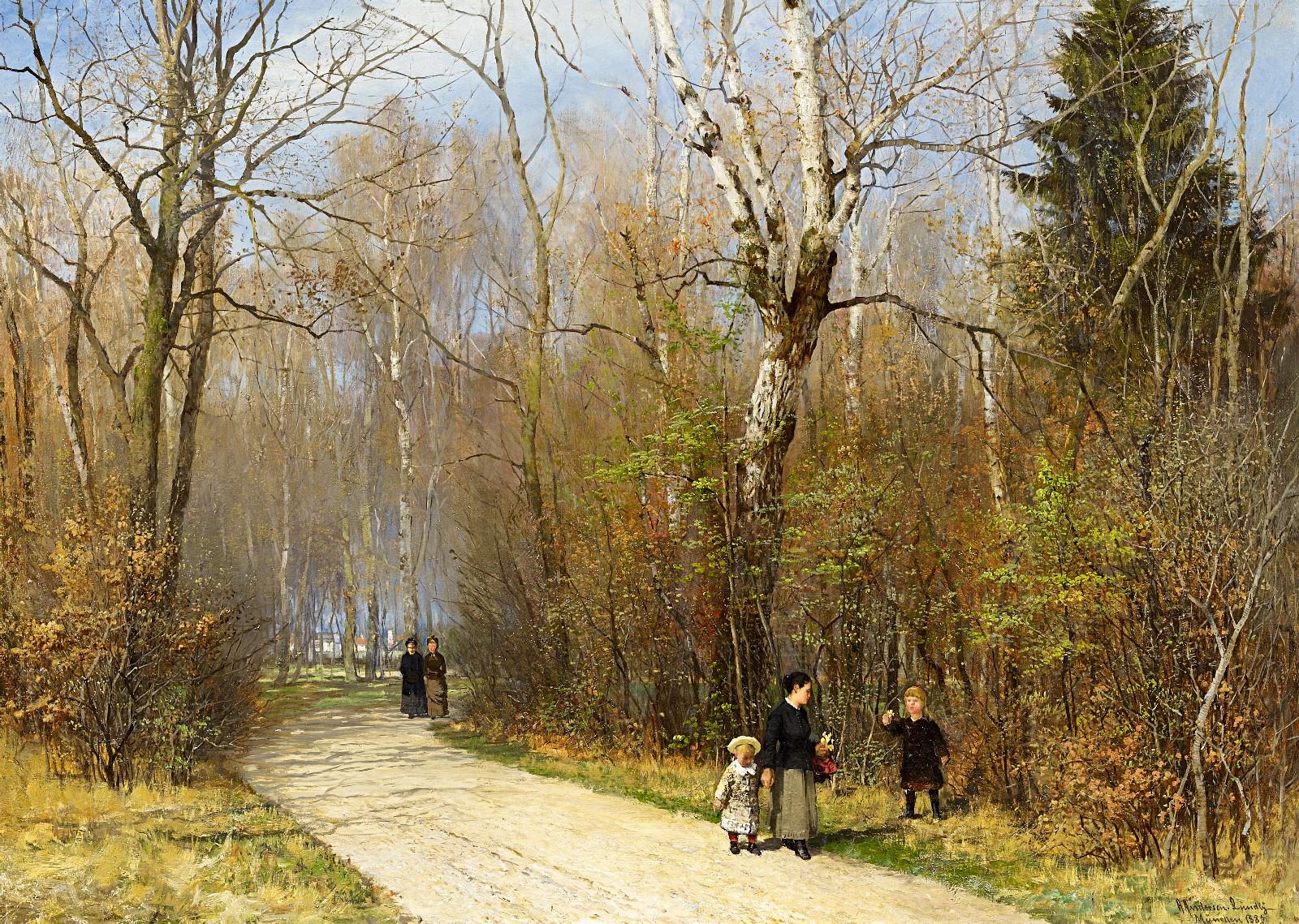 Anders Andersen-Lundby - Sonniger Wintertag im Englischen Garten in München