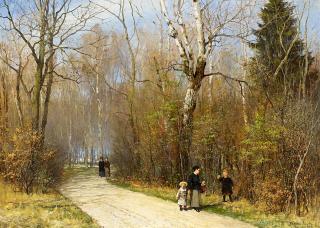Anders Andersen-Lundby - Sonniger Wintertag im Englischen Garten in München