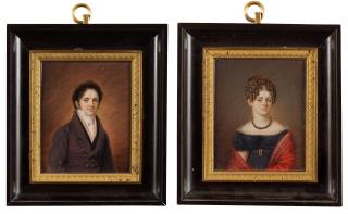 Anders Gustaf Andersson - A pair of miniatures