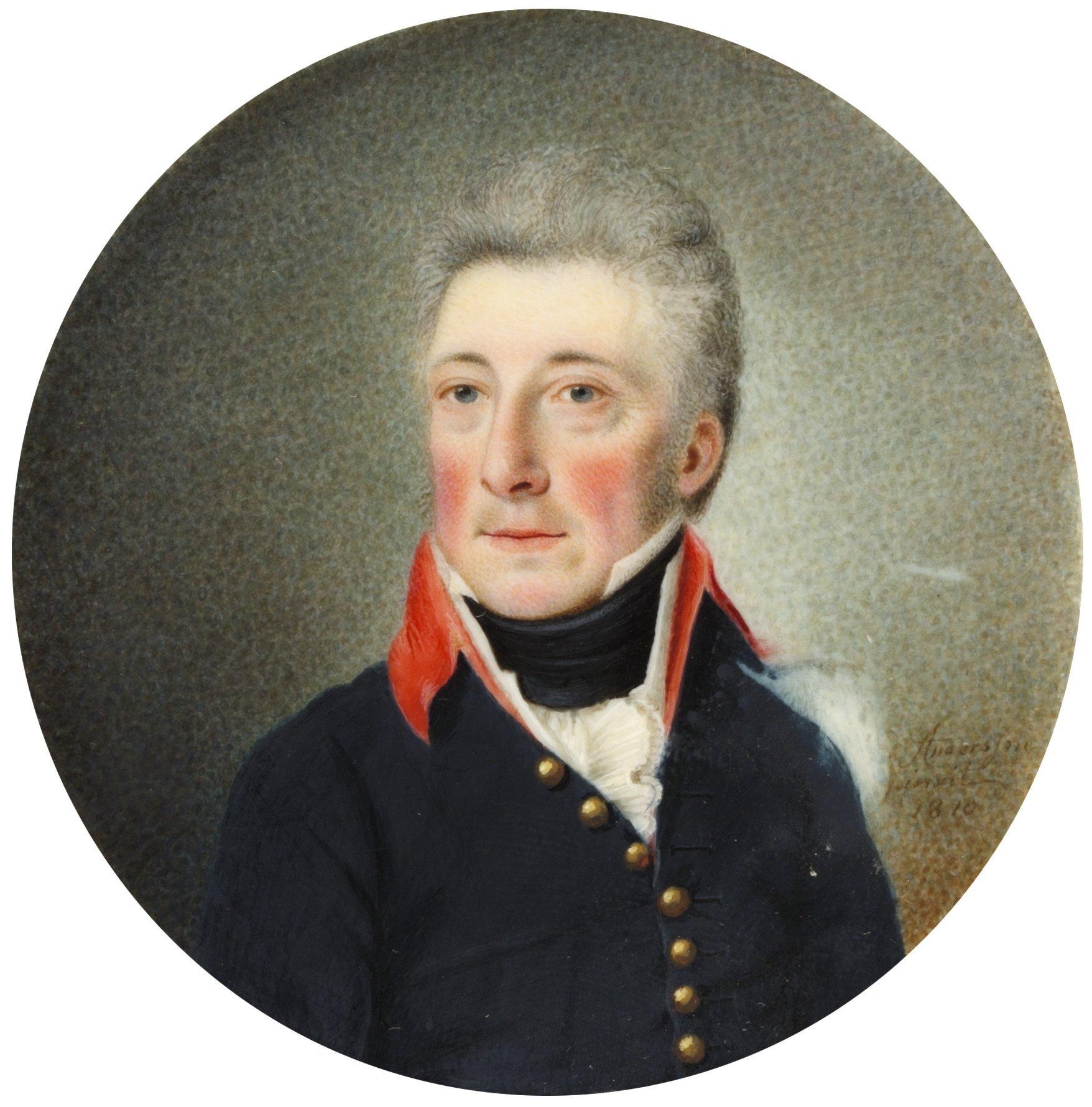 Anders Gustaf Andersson - Man i blå uniformsjacka