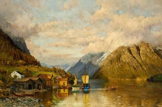 Anders Monsen Askevold - Morgenstimmung im Fjord.