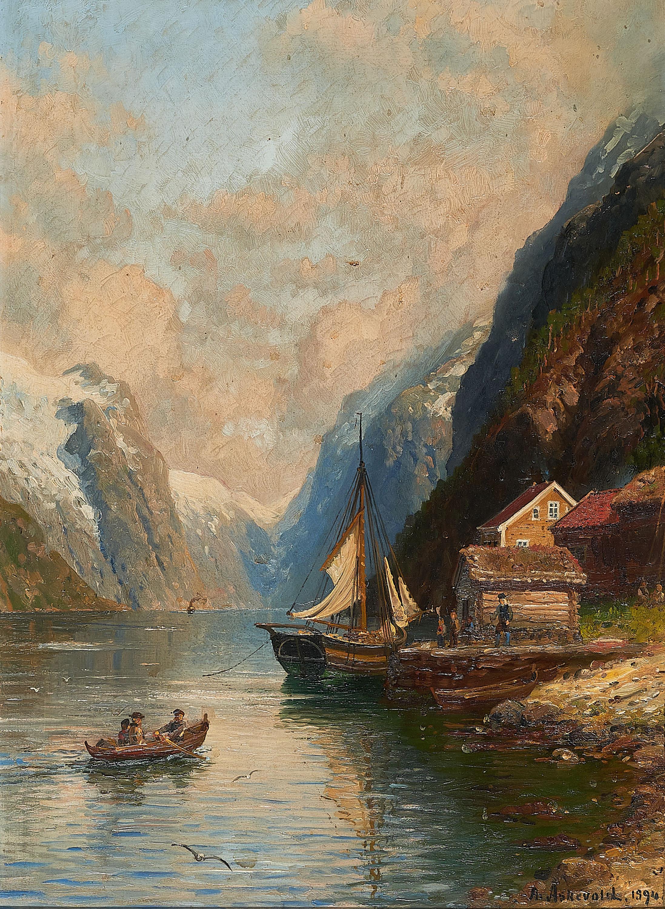 Anders Monsen Askevold - Überfahrt im Fjord.