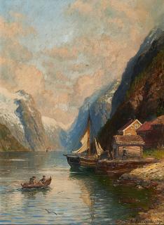 Anders Monsen Askevold - Überfahrt im Fjord.