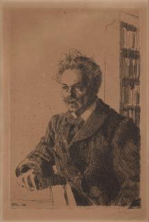 Anders Zorn - \'August Strindberg\'