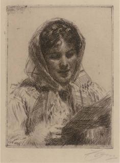 Anders Zorn - The Letter (Asplund 254)