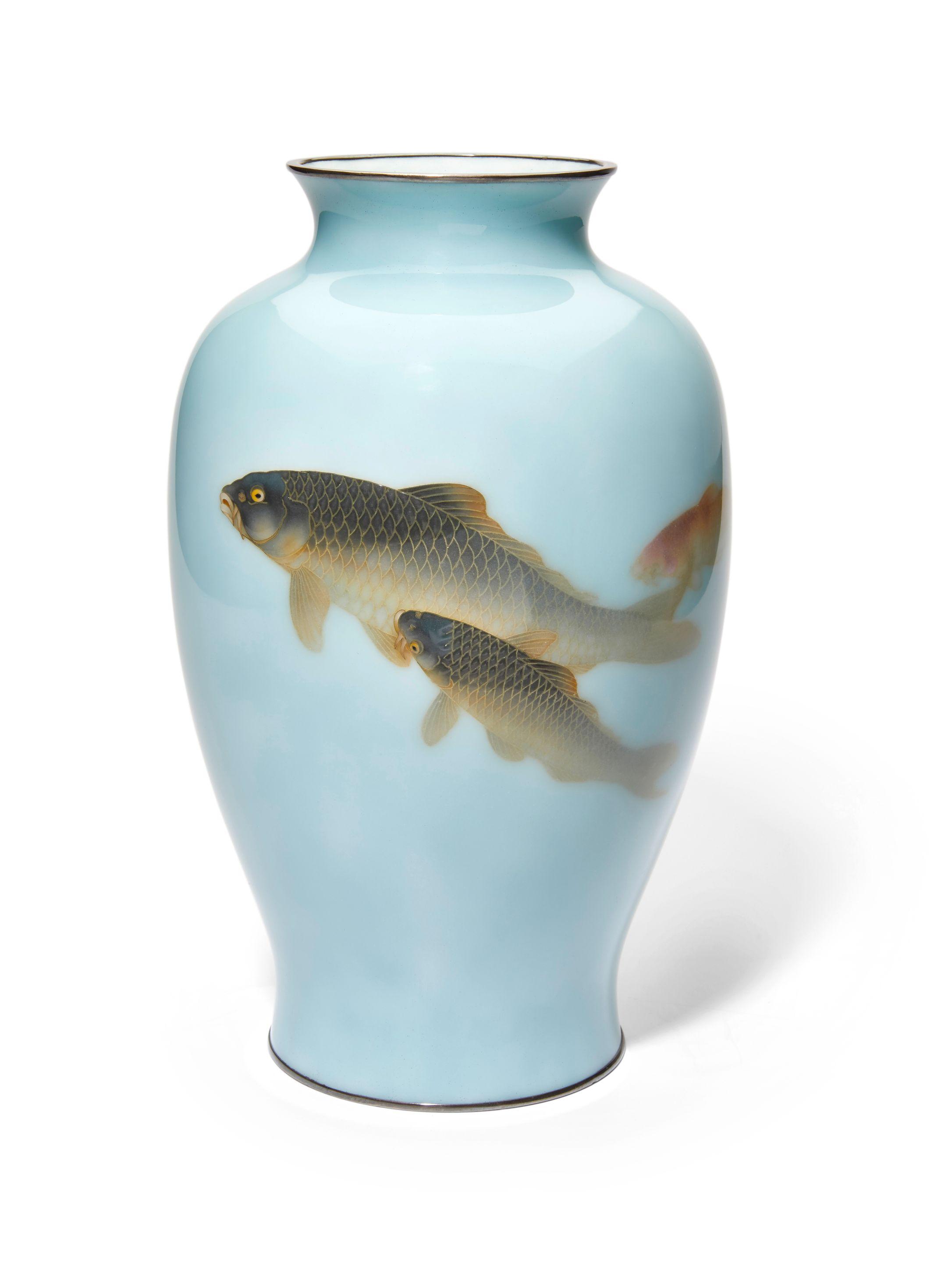 Ando Jubei - A cloisonné-enamel vase