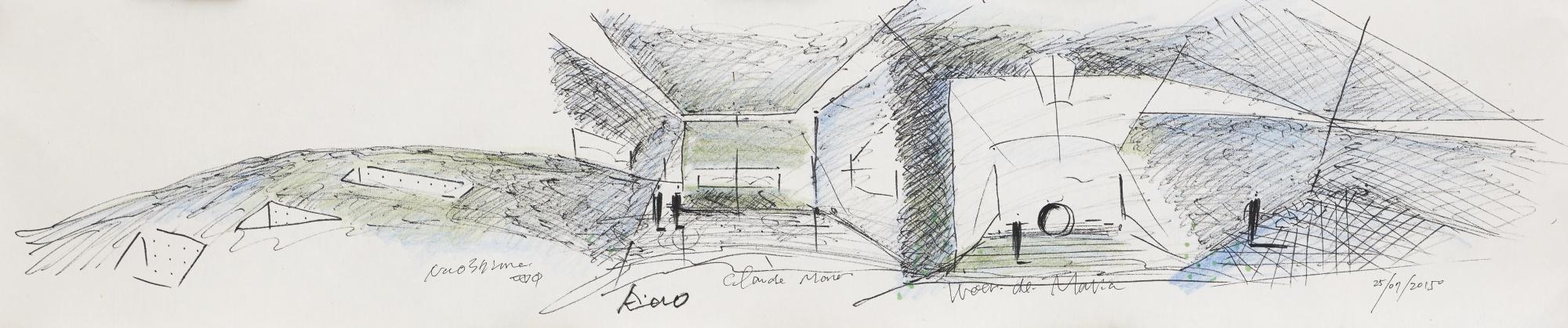 Ando Tadao - Drawing Of Chichu Museum