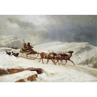 András Markó - A Brisk Reindeer Sleigh Ride