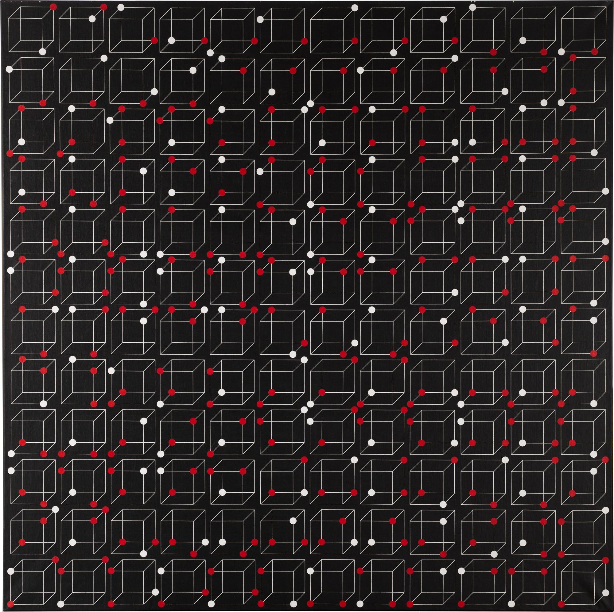András Mengyán - Visual Program I/3 (Non Repetitive Combination Of Two Kinds Of Points In Determined Space)