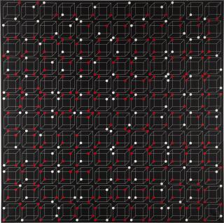 András Mengyán - Visual Program I/3 (Non Repetitive Combination Of Two Kinds Of Points In Determined Space)