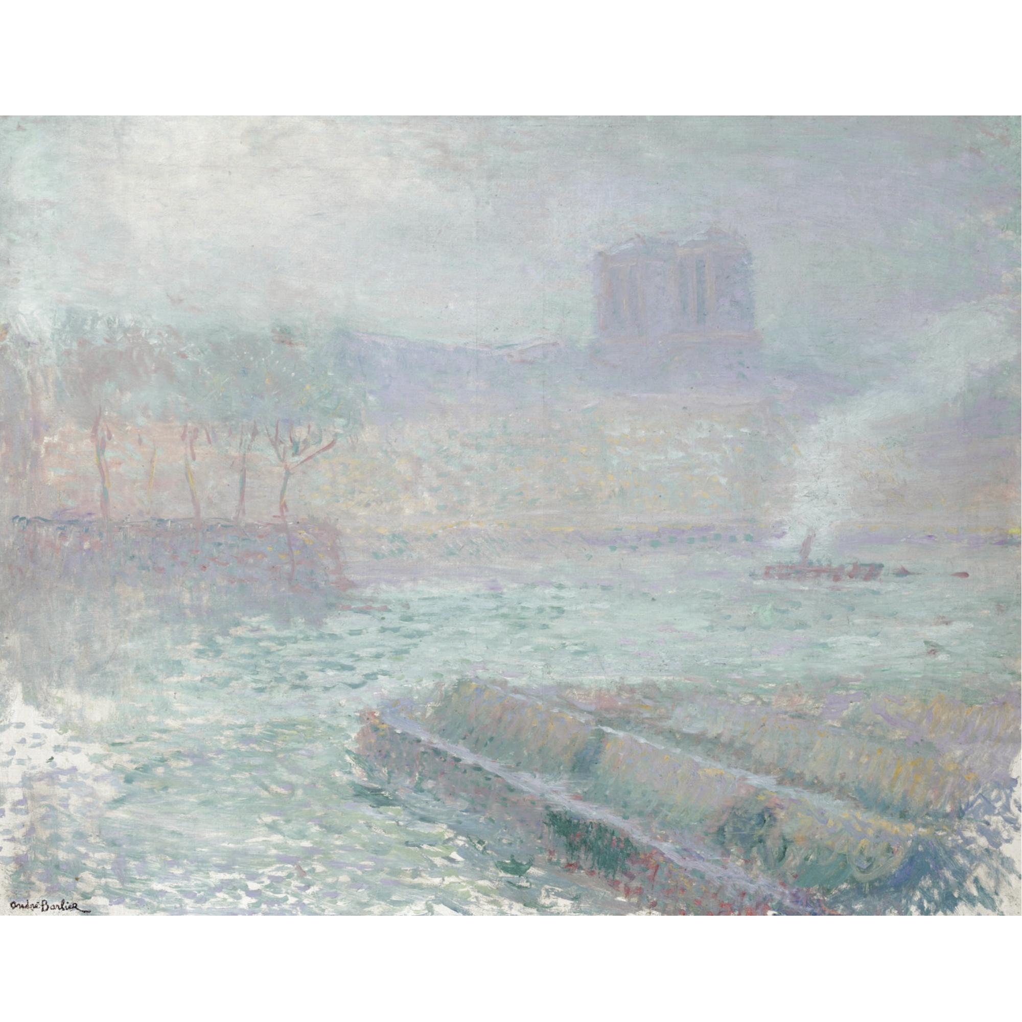 André Barbier - Notre Dame Et Le Quai Aux Fleurs