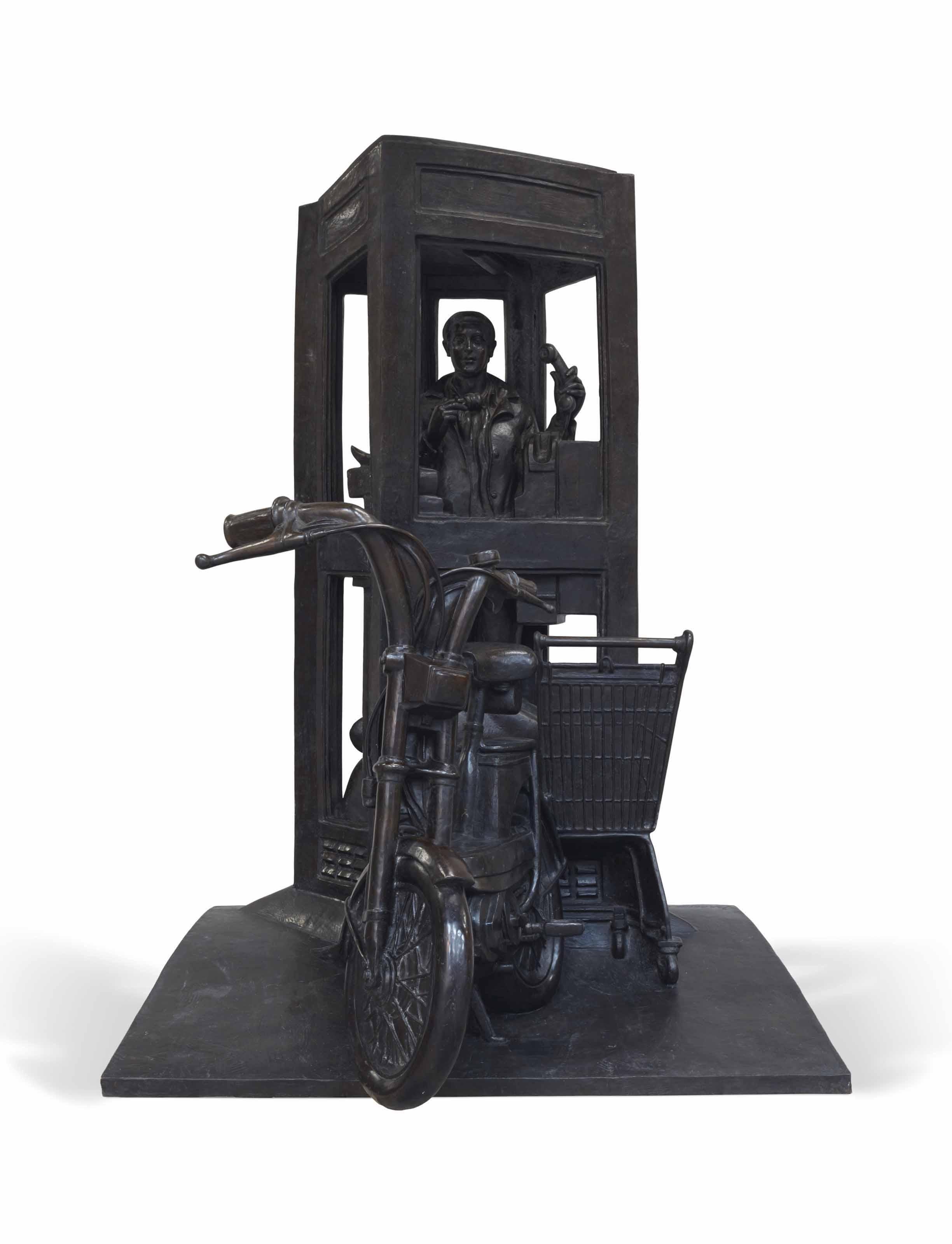 André Barelier - La Cabine téléphonique