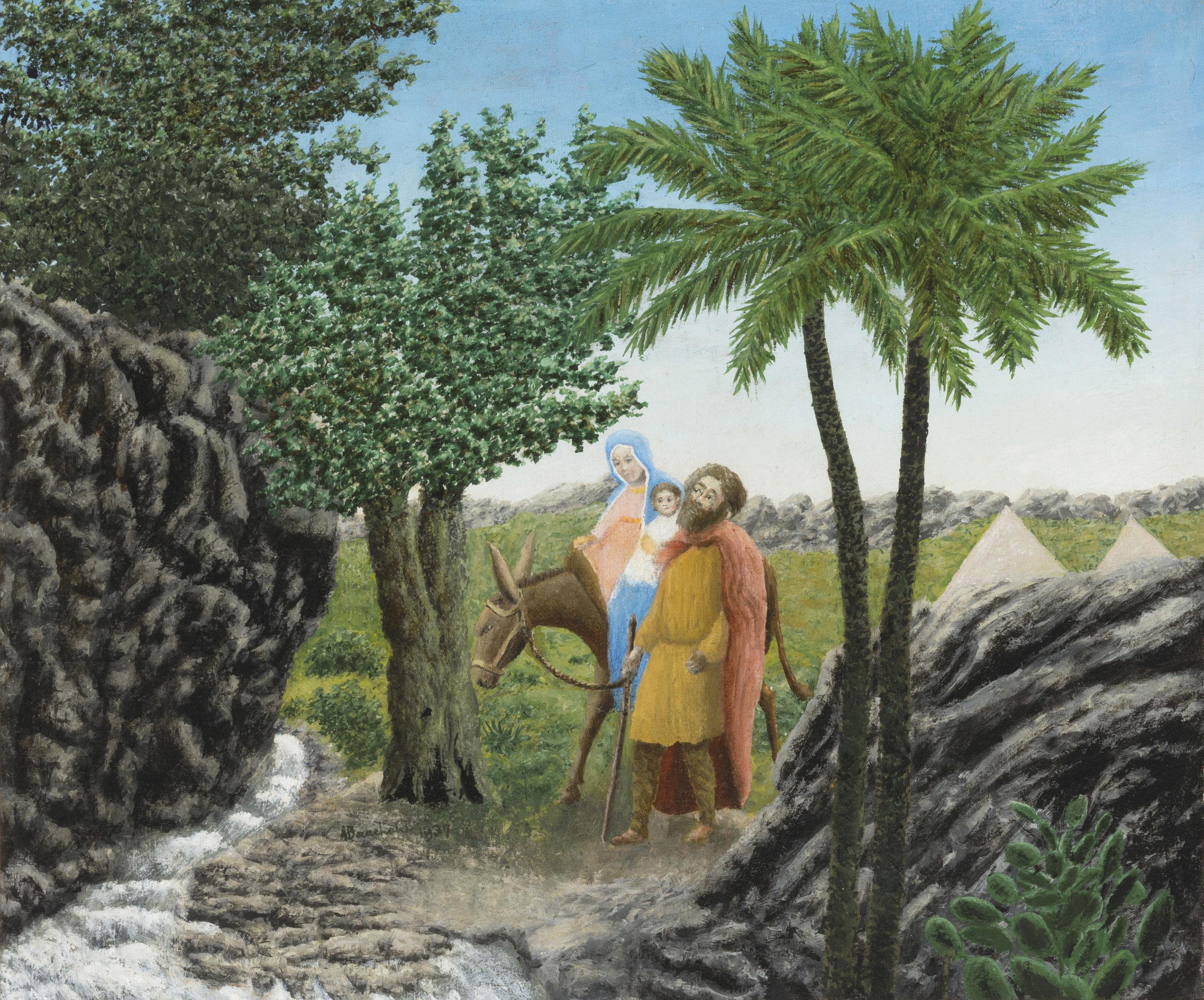 André Bauchant - La fuite en Egypte