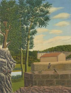 Andre Bauchant - Les Sittelles (Die Kleiber), 1931