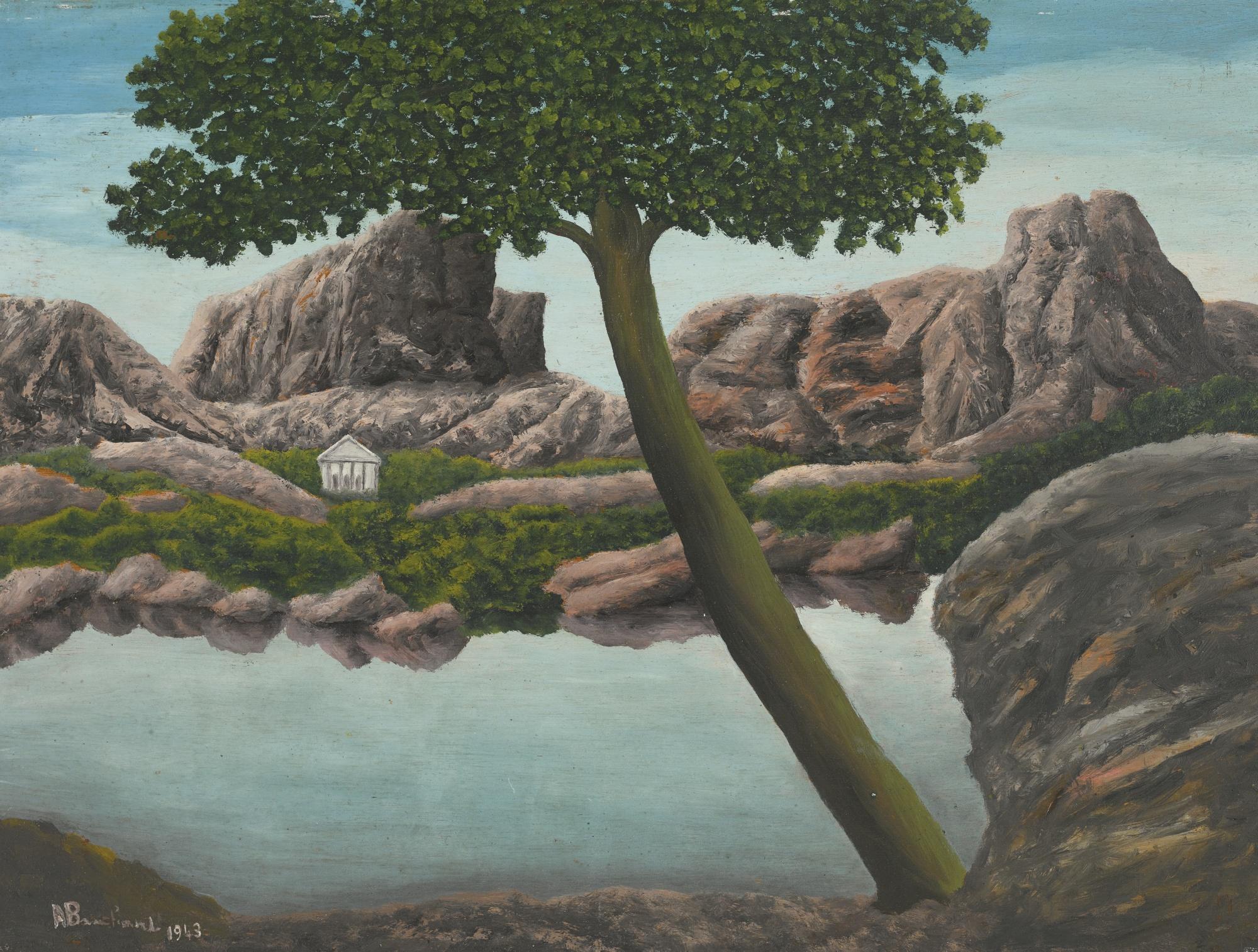 André Bauchant - Paysage Grecque