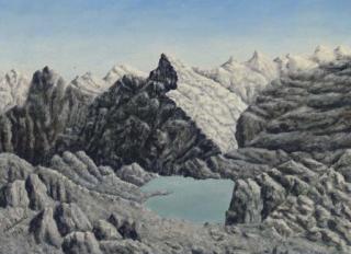 Andre Bauchant - Paysage montagne
