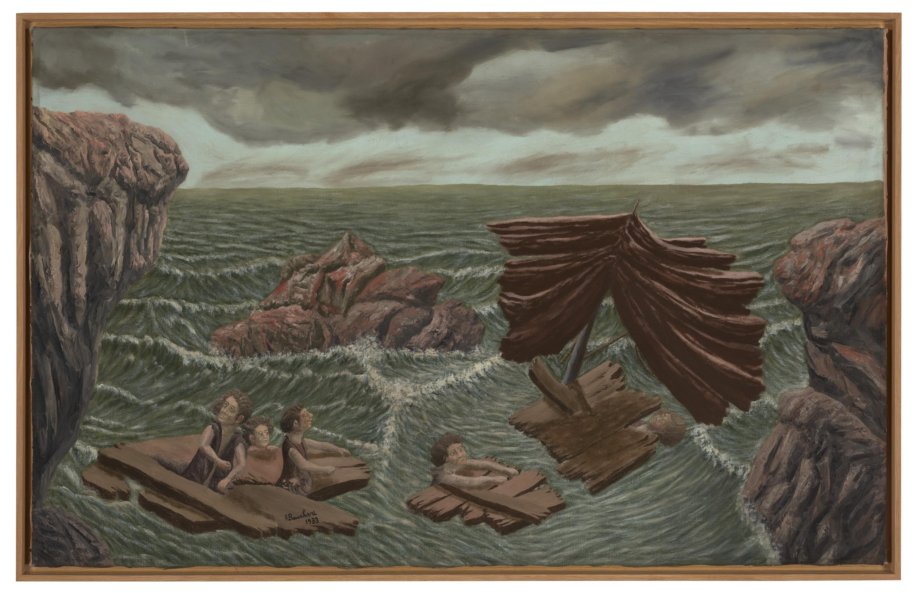 André Bauchant - The Shipwreck