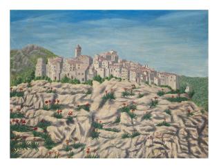 André Bauchant - Village Dans Les Alpes Maritimes