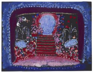 André Beaurepaire - Projet de décors pour des tableaux japonisants