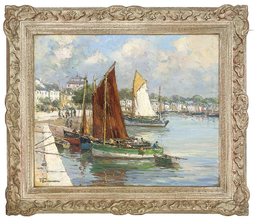 André Beronneau - A port in Brittany