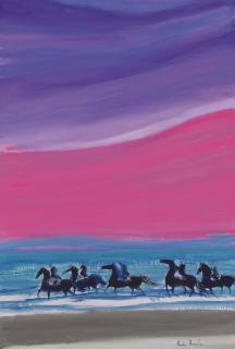 Andre Brasilier - Cavalcade au couchant