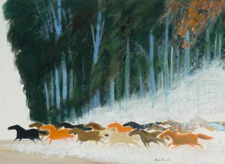 André Brasilier - Cavalcade dans la Pampa