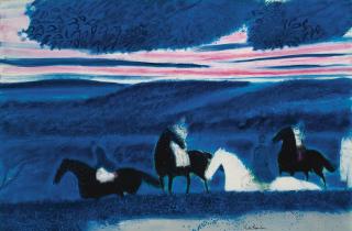 André Brasilier - Cavaliers De Loupeigne