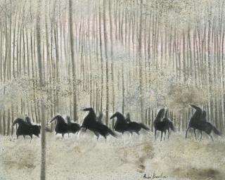 André Brasilier - Cavaliers En Automne