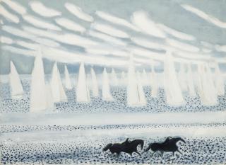 André Brasilier - Cavaliers et régates