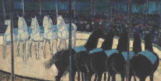 Andre Brasilier - Chevaux dans le cirque