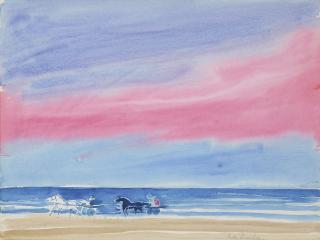 André Brasilier - Courses sur le rivage