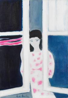 André Brasilier - Fenêtre le soir