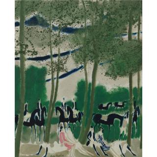 André Brasilier - Fête Hippique À Fère-En-Tardenois