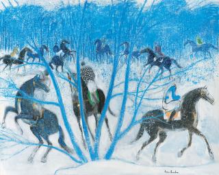 André Brasilier - Grand chevauchée du parc