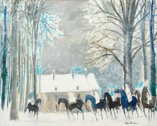 André Brasilier - Hiver à Loupeigne