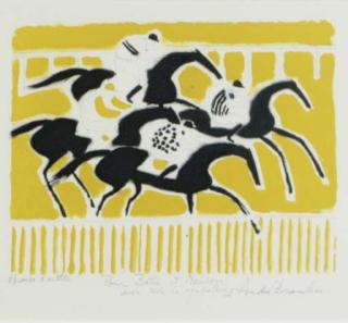 André Brasilier - Horse Race