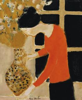 André Brasilier - La blouse corail