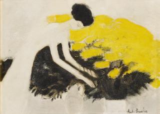 André Brasilier - La Dame Blanche