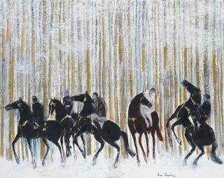 André Brasilier - La grande chevauchée au parc (The Great Ride in the Park)