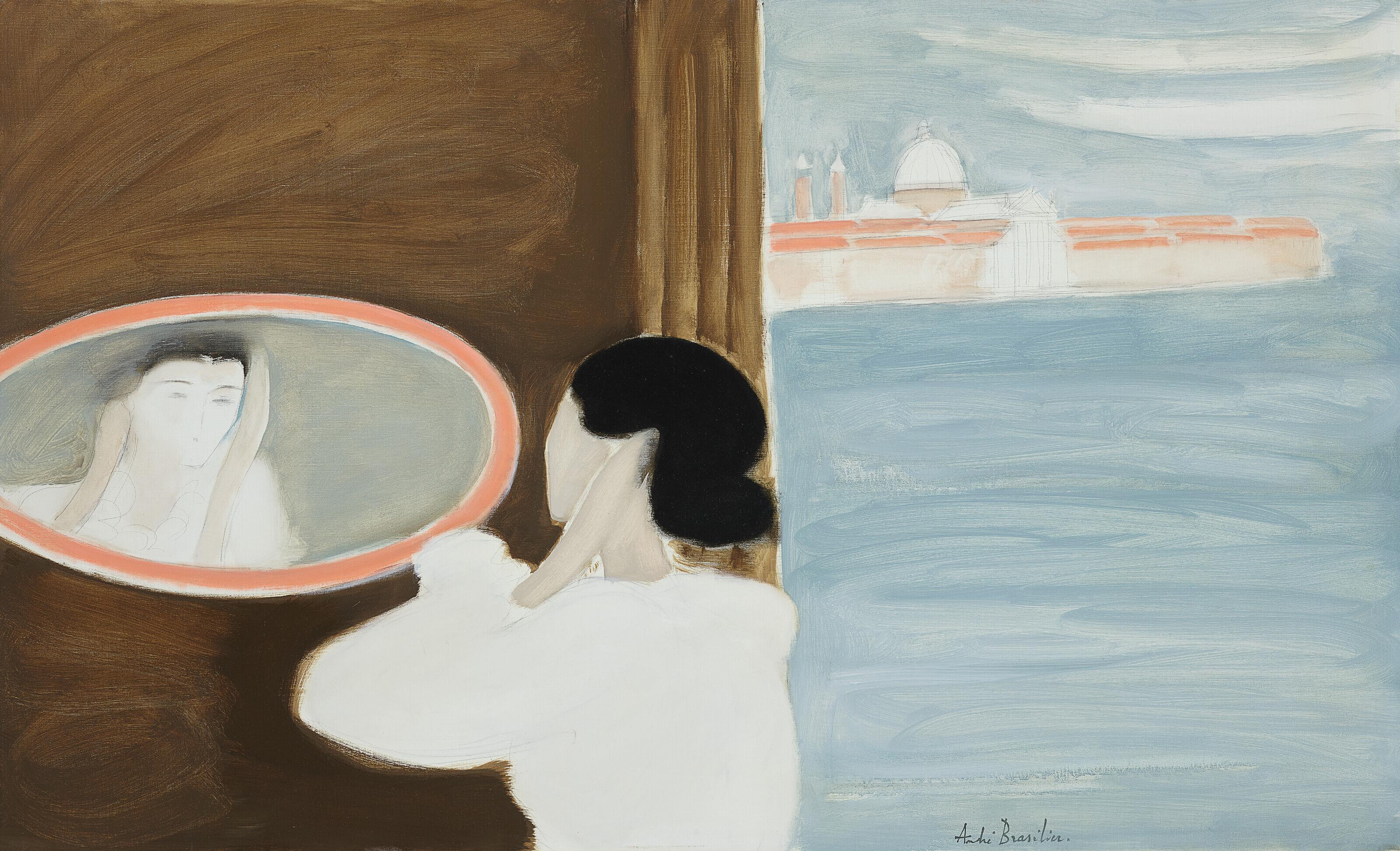 André Brasilier - Le miroir Vénitien