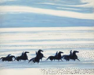 André Brasilier - Les chevaux de Neptune