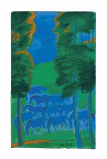 André Brasilier - Petits Chevaux au Septembre