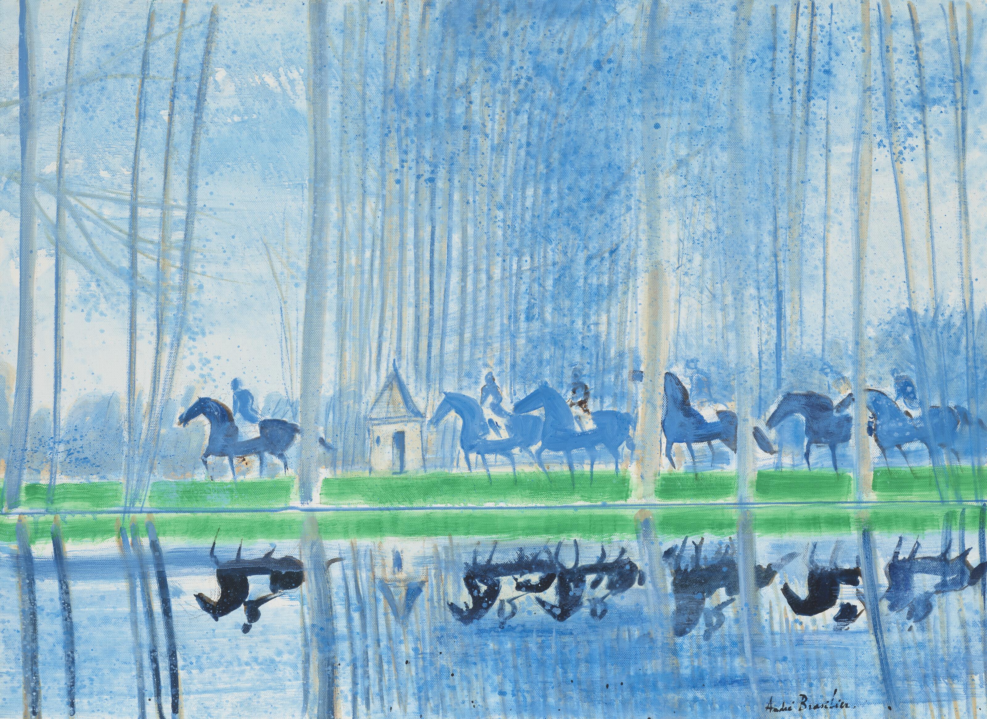 André Brasilier - Reflets dans l\'étang