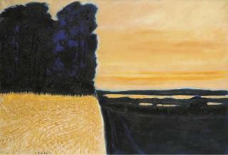 Andre Brasilier - Soir à Loupiègne