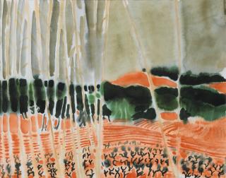 André Brasilier - Vignes À Roussillon (Vaucluse)